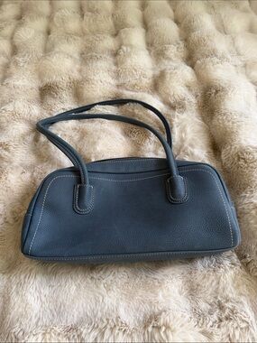Beersister new Classic Navy Leather Shoulder Bag
